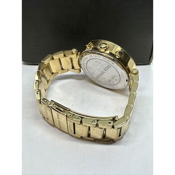 Michael Kors Parker MK5354 Women\'s Gold Stainless Steel Analog Dial Watch JNA232 main image 7